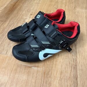 Peloton Cycling Shoes Black Red SPD Compatible‎ Size 39 EU